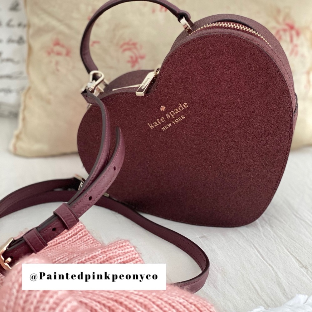 🆕 KATE SPADE | Love Shack Heart Purse Dark Nova - Picture 13 of 14